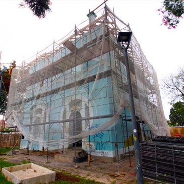 Obras da cobertura do Palácio Belvedere estão quase prontas