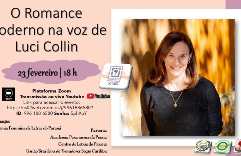 Luci Collin profere palestra na Academia Feminina de Letras