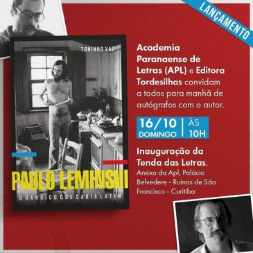 Após censura, biografia de Paulo Leminski é lançada em Curitiba