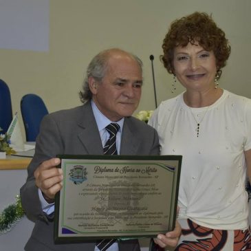 Acadêmico recebe Diploma Garucaia em São Paulo
